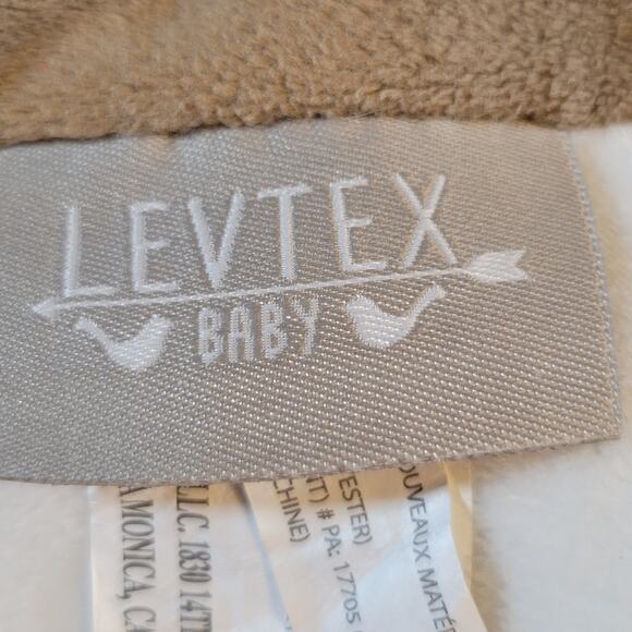 Levtex Baby Deer Security Blanket Lovey 11" Beige Plush Comfort Blanket Plushie - Picture 6 of 16
